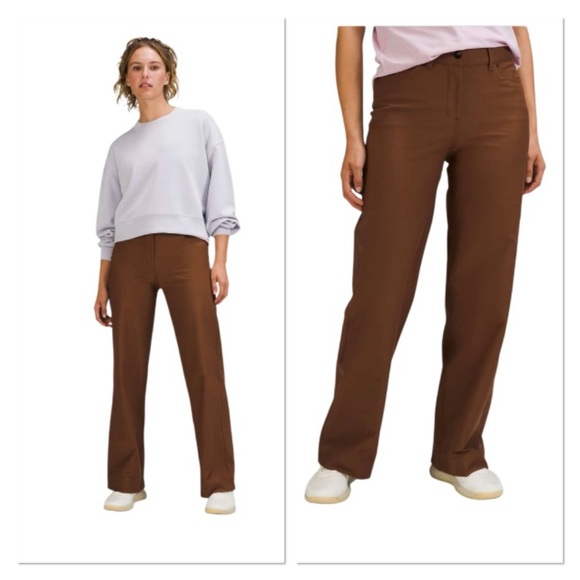 Lululemon City Sleek 5 Pocket Wide-Leg High-Rise Pant Light Utilitech - Picture 1 of 13